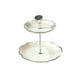 thumbnail image 2 of Soporte para alimentos, soporte para servir, soporte para cupcakes redondo multifuncional desmontable S 2 pisos blanco, 2 of 9