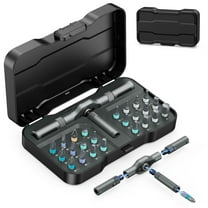 Upgraded 24 In 1 Ratchet Screwdriver Set, Magnetic Screwdriver Set, Multi Bit DIY Repair Tool Kit with Storage Case for Men Furniture, Computer, Bicycle and DIY Free Combination