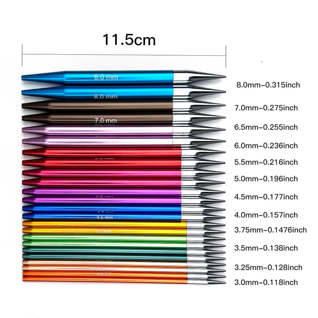 Multifunctional Circular Knitting Needle Set Size 3.0mm-8.0mm Interchangeable Needle Circular Needle Knitting Tool