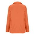 thumbnail image 5 of Baberdicy Women's Lightweight Blazer - Open Front Business Casual Suit Jacket (Spring/Summer Cardigan Style | Tailored Fit) (Orange | S), 5 of 6