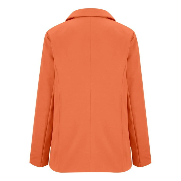 BODOAO Women's Casual Business Blazer Notched Lapel One Button