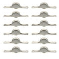 thumbnail image 2 of Miangastore Rouleau de Fenêtre Roues en Métal Argent 12 Pcs 2.1X0.6X0.3In Acier Inoxydable, 2 of 9