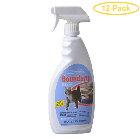 Boundary Indoor & Outdoor Cat Repellant Spray 22 oz - Pack of (Best Cat Food For Indoor Outdoor Cats)