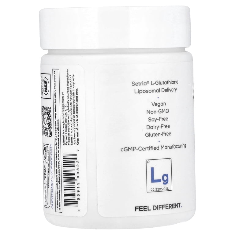 liposomal glutathione beyond vitamins Codeage Glutathione, 120 Vegetable Capsules (250 mg per Capsule) Weight:10x 10mg Lab Pack 8 - Ultimate