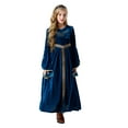 thumbnail image 2 of YWDJ Dresses for Girls Special Occasion Toddler Kids Halloween Girls Medieval Style Court Attire Witch Sorceress Party Clothing Dress Blue 4-5T, 2 of 9