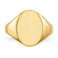 thumbnail image 4 of 14k 10.0x14.0mm Closed Back Signet Ring RS183, 4 of 6