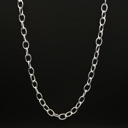 Sterling Silver Small Chain Link Necklace 20"