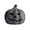 Black-(7.9'' x7.9''), variant on Halloween Decor - Black Pumpkin Ornament, Dark Resin Jack O Lantern Statue, Spooky Carved Pumpkin Decor for Porch Mantel Tabletop Home Party Decoration