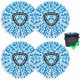 thumbnail image 1 of wonima02 Pack of 4 Spin Mop Replacement Head Compatible with RinseClean 2 Tank System Only Microfiber Spin Mop Refills (4), 1 of 1