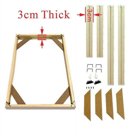 MERRYHAPY Canvas Frame Kit Beige 1 Piece Oil Painting Frame for Supplies