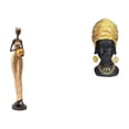 thumbnail image 1 of Estatuas de mujeres,Estatuas y esculturas africanas Tienda de estatuas de mujeres,Estatua de mujer africana,Estante de oficina con estatua de mujer africana,Adorno de figura de resina delicado, 1 of 8