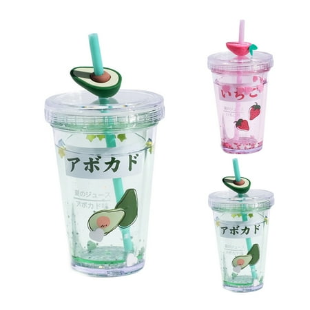 

HomeCozy 320ml Water Cup Eco-friendly Cartoon Pattern Plastic Lovely Drinking Kettle Supplies for Home