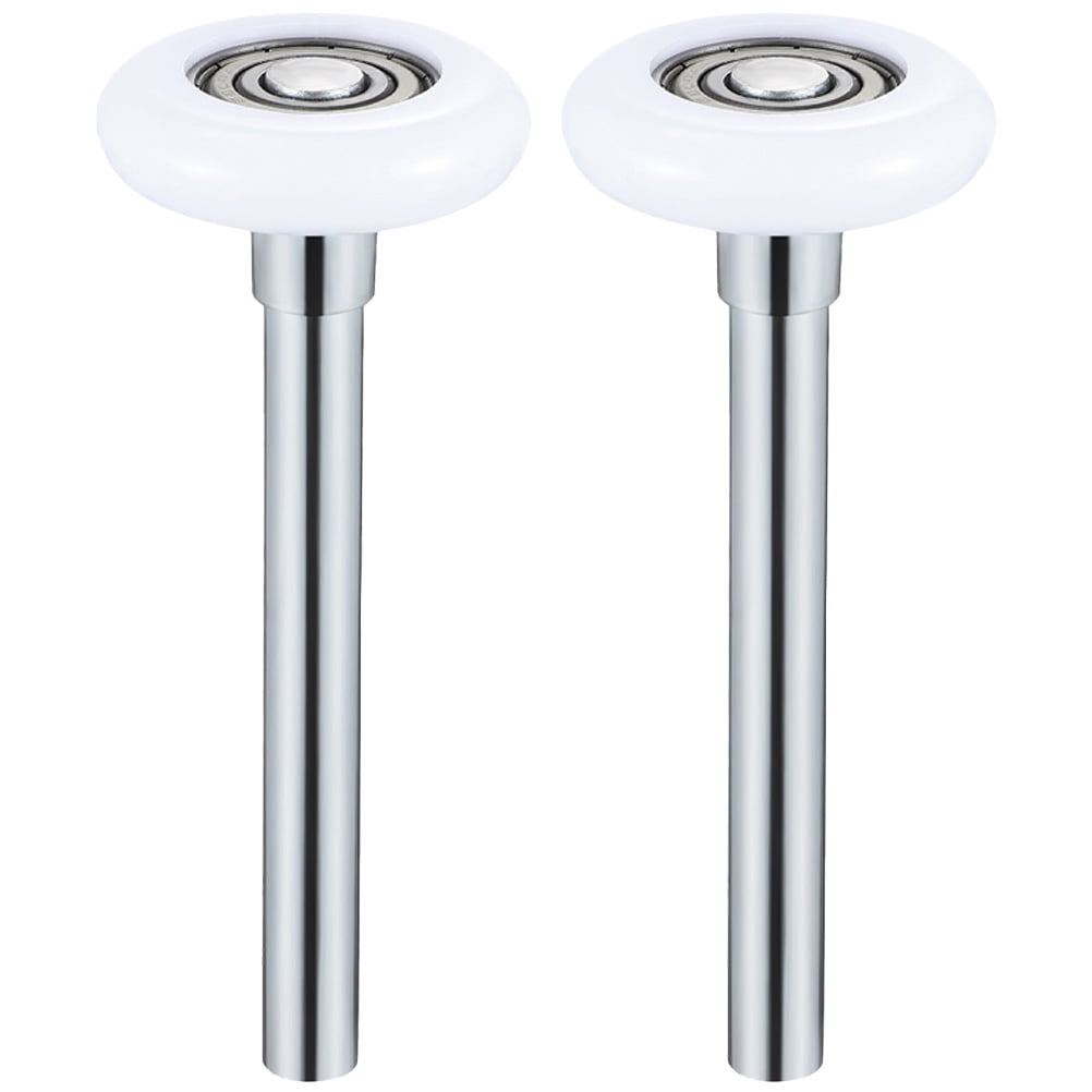 UPOUART 2Pcs Garage Door Roller Replacement White Nylon Steel Quieter Operation For Garage Doors