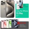 thumbnail image 2 of Étui Hybride Rigide Magnétique Compatible avec Iphone 15 Pro Magsafe, Protection de Qualité Militaire, Airbags Antichoc, Résistant aux Rayures, Charge Sans Fil Qi, Étui en Silicone Anti-Jaunissement, Clea[o407], 2 of 5