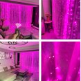 thumbnail image 4 of 118 * 78.7 pulgadas * 200LED (3m * 2m), con conector USB multimodo conectable, lámpara decorativa de jardín para bodas en interiores y exteriores (gancho de color rosa), 4 of 5
