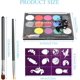 thumbnail image 2 of KAIYANG Kit de pintura facial, paleta de maquillaje para niños, adecuado para festivales de música, fiestas, Halloween, juegos de rol, 2 of 5