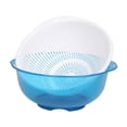 thumbnail image 2 of Escurridor de frutas para cocina, colador de cocina, juego de cuencos, utensilio de cocina, colador de alimentos multifunción, Pasta, espagueti, arroz azul BLESIY Cesta de drenaje, 2 of 8