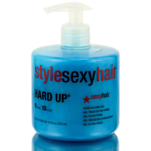 16.9 oz , Style Sexy Hair Hard Up Hard Holding Gel Hair Care - Pack of 1 w/ Sleekshop Teasing Comb Sexy Hair Products belleza