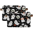 thumbnail image 2 of FREEAMG Collapsible Storage Basket Halloween Ghost Rectangular Storage Bins Baskets Toys Storage Bins with Handles for Bedroom Home Office 1PCS, 2 of 7