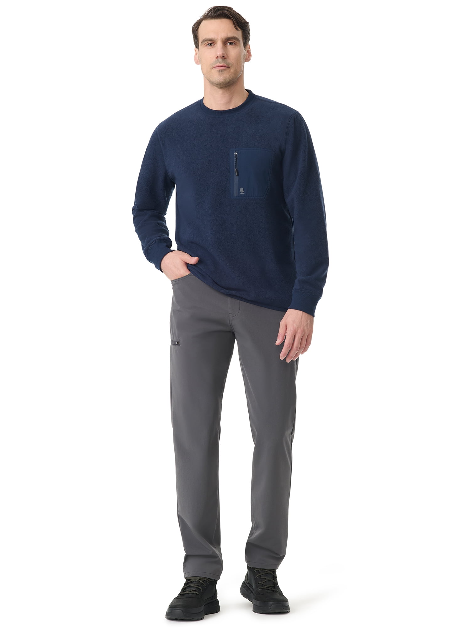 Bass & Co Men's Polar Utility Crew Fleece, Sizes S-3XL