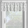 thumbnail image 4 of Ambesonne Leaf Valance & Curtain, Minimalist Eco Pattern, 55"x45", Grey White, 4 of 7
