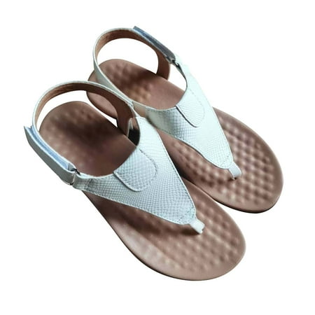 

Thong Flat Sandals Women Girls Dressy Casual T Strap Gladiator Sandals Open Toe Ankle High Flat Dress Flip Flop Sandal Shoes for Summer Beach Travel Wedding
