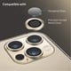 thumbnail image 4 of Para iPhone 12 Pro / 12 Pro Max, cubierta protectora de lente de cámara, 3 piezas, vidrio templado HD, metal, cobertura total, anillo de protección de lente trasera, película antiarañazos, 4 of 8