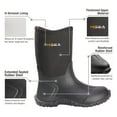 thumbnail image 3 of HISEA Kids Rain Boots Waterproof Neoprene Rubber Rainboots for Toddlers Boys & Girls, 3 of 6