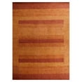 thumbnail image 2 of Rugsotic Carpets Handmade Rugs Hand Knotted Loom Rectangle 8'x10' Orange Wool for Indoor Use, 2 of 5