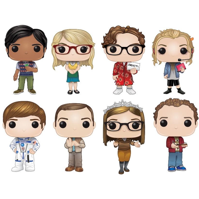 Funko POP! Television - Big Bang Theory S2 Vinyl Figures - SET OF 8 ...