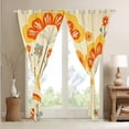 thumbnail image 4 of Erosebridal Groovy Flower Curtains & Drapes 38"Wx54"L 2 Panels, 60S 70S Retro Floral Curtains Teens Adult Women, Vintage Psychedelic Flowers Blackout Curtains Garden Branches Window Curtains, 4 of 6