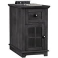 thumbnail image 3 of FAGAGA Farmhouse End Tables with Charging Station for Living Room,Nightstand with Drawer for Bedroom,Blackgrey, 3 of 9