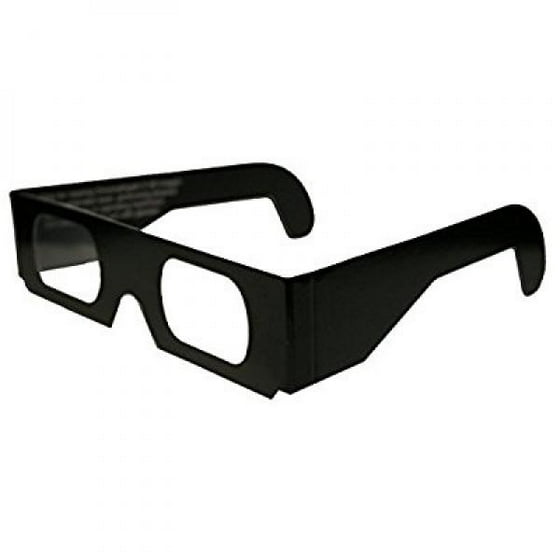 10 3d Paper Glasses Chromadepth Std Black Frames Com