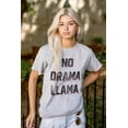 thumbnail image 3 of No Drama Llama Alpaca Chill Relaxed Men's Graphic T Shirt Tees Brisco Brands S, 3 of 6