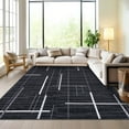 thumbnail image 2 of HOMERRY Washable 9' x 12' Area Rug for Living Room Large Modern Rug Traditional Floor Cover, Black, 2 of 6