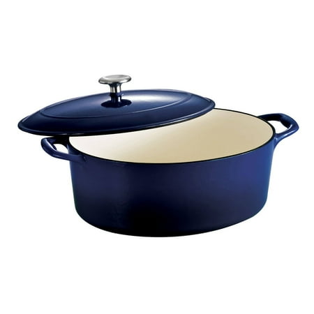

Tramontina Gourmet Enameled Cast Iron Covered Oval Dutch Oven - Gradated Cobalt