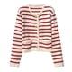 thumbnail image 1 of Suéter de moda coreana para mujer, cárdigan de punto a rayas, cárdigan corto de manga larga, Top de invierno, 2024, 1 of 4
