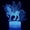 Unicorn D, variant on YSTIAN 3D Unicorn Night Light for Girls,LED Illusion Unicorn Lamp Touch & Remote Control USB Cable & Battery Opreated Dimmable Christmas and Birthday Gifts Room Light for Girls Kids Boys