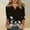 008_Black, variant on Texiao 3/4 Sleeve Tops for Women Summer Notched V Neck Plain T Shirts Casual Cute Three Quarter Length Blouses