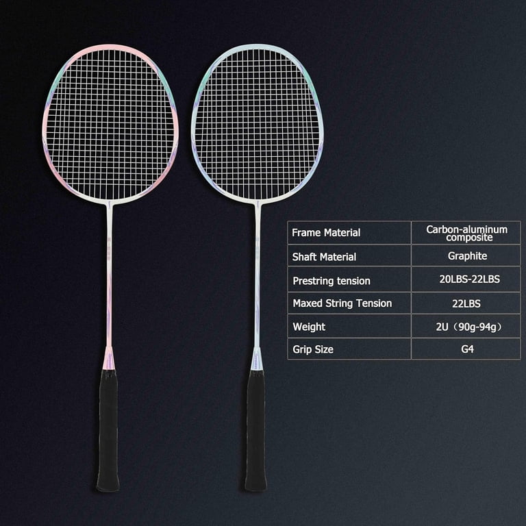 Advantage Graphite Badminton Racket Graphite Shaft Badminton Set With Shuttlecocks And Bag Senston 2 Player ...
