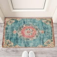 thumbnail image 2 of Bohemian Blue Ethnic Vintage Carpet Door Mat Welcome Door Mat for Front Door, Home Entrance, Yard, Floor, Patio, Non Slip Spring Summer Welcome Mat Indoor Outdoor Doormat 30"*17", 2 of 6