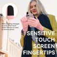 thumbnail image 2 of OZERO Womens Winter Gloves for Cold Weather: Touchscreen Thermal Womens Gloves Texting - Water Resistant Anti-Slip Warm for Running Cycling Driving Pink, 2 of 8