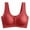 Red, variant on Tumotour Front Open Bras For Women Breastfeeding Cotton Pre Opening Button Breast Feeding Bra Maternity Sleep Bras No Underwire Snap Front Closure Comfort Lace Trim Bras
