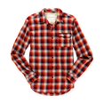 thumbnail image 1 of Aeropostale - Camisa con botones y bolsillo a cuadros para hombre, color rojo, pequeña Aeropostale  Botones al frente, 1 of 1