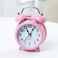 thumbnail image 3 of NIBOLOG Alarm Clock Twin Bell Silent Movement Metal Heavy Sleepers Alarm Clock for Desktop, 3 of 8