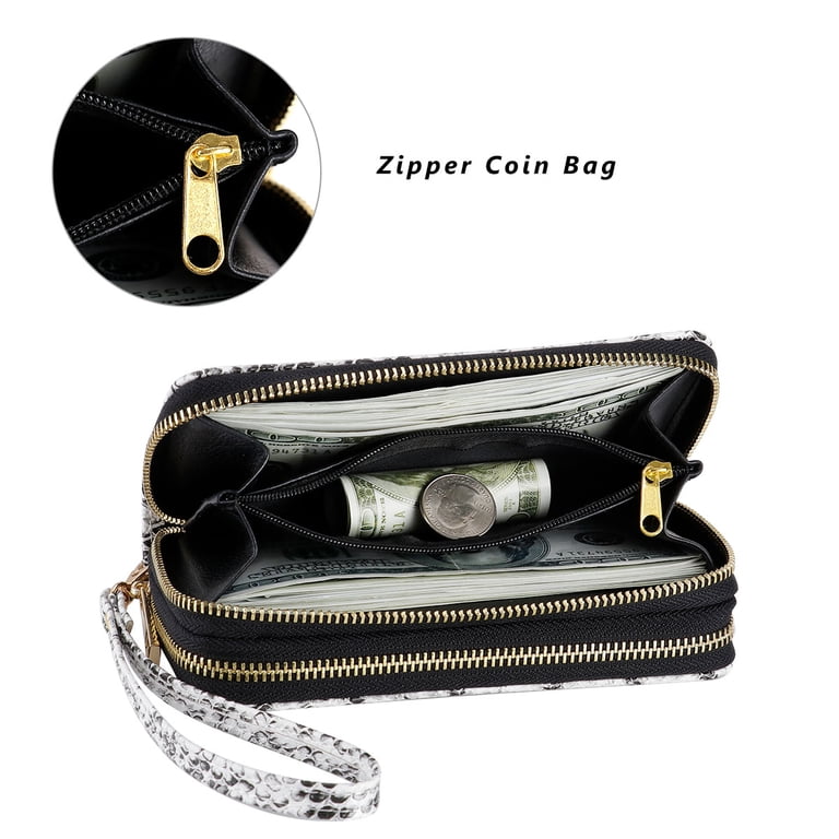 HAWEE Dual Zipper Cell Phone Wristlet Wallet photo 6
