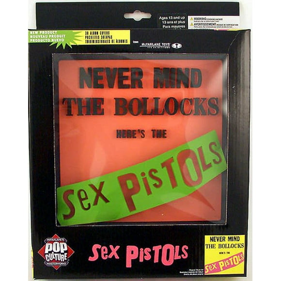 McFarlane Music Action Figures : Sex Pistols 3-D Album Cover Never Mind The Bollocks (Pink)