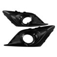 thumbnail image 3 of 2Pcs Front Bumper Fog Light Grille Cover Chrome Trim for 3 Axela 2014-2016, 3 of 5