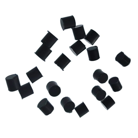 ZPAQI 20Pcs French Horn Tuba Trombone Dia 5mm Valves Rotor Silicone Buffering Stop
