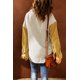 thumbnail image 1 of ABPHQTO Chaqueta De Mujer De Pana Color Block Con Botones Gris, 1 of 5